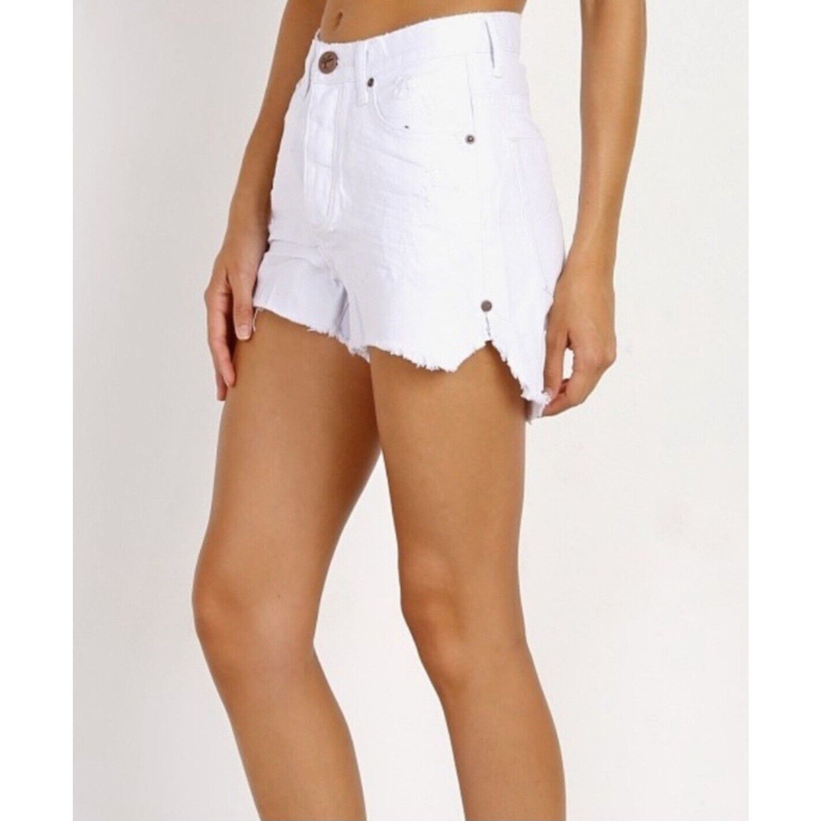 One Teaspoon One X One Teaspoon High Waist Bonita Long Rise Button Fly Size 26" / US 2 / IT 38 - 3 Thumbnail