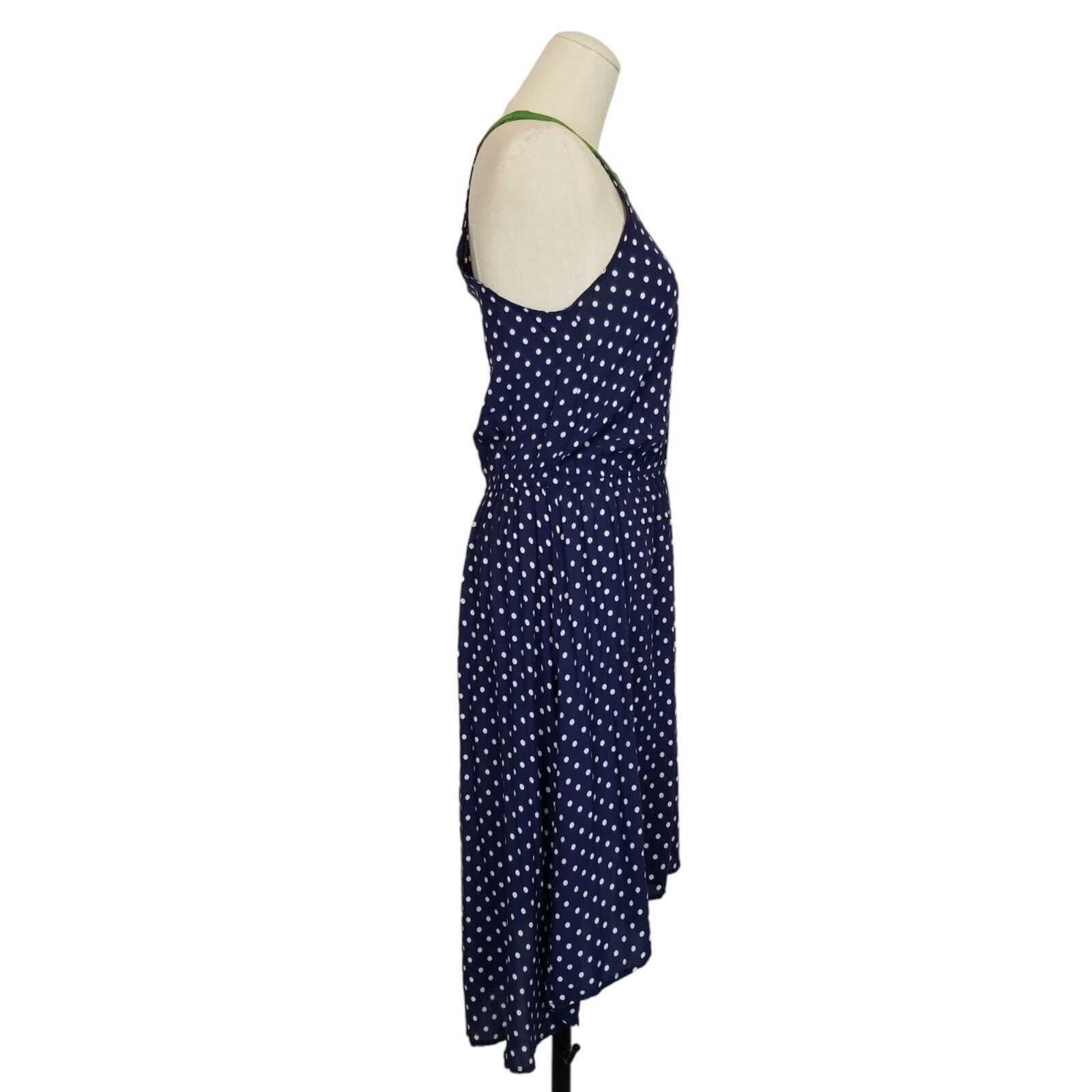 Anthropologie Anthropologie Lilka Polka Dot Dress Navy Blue Small Size S / US 4 / IT 40 - 6 Thumbnail