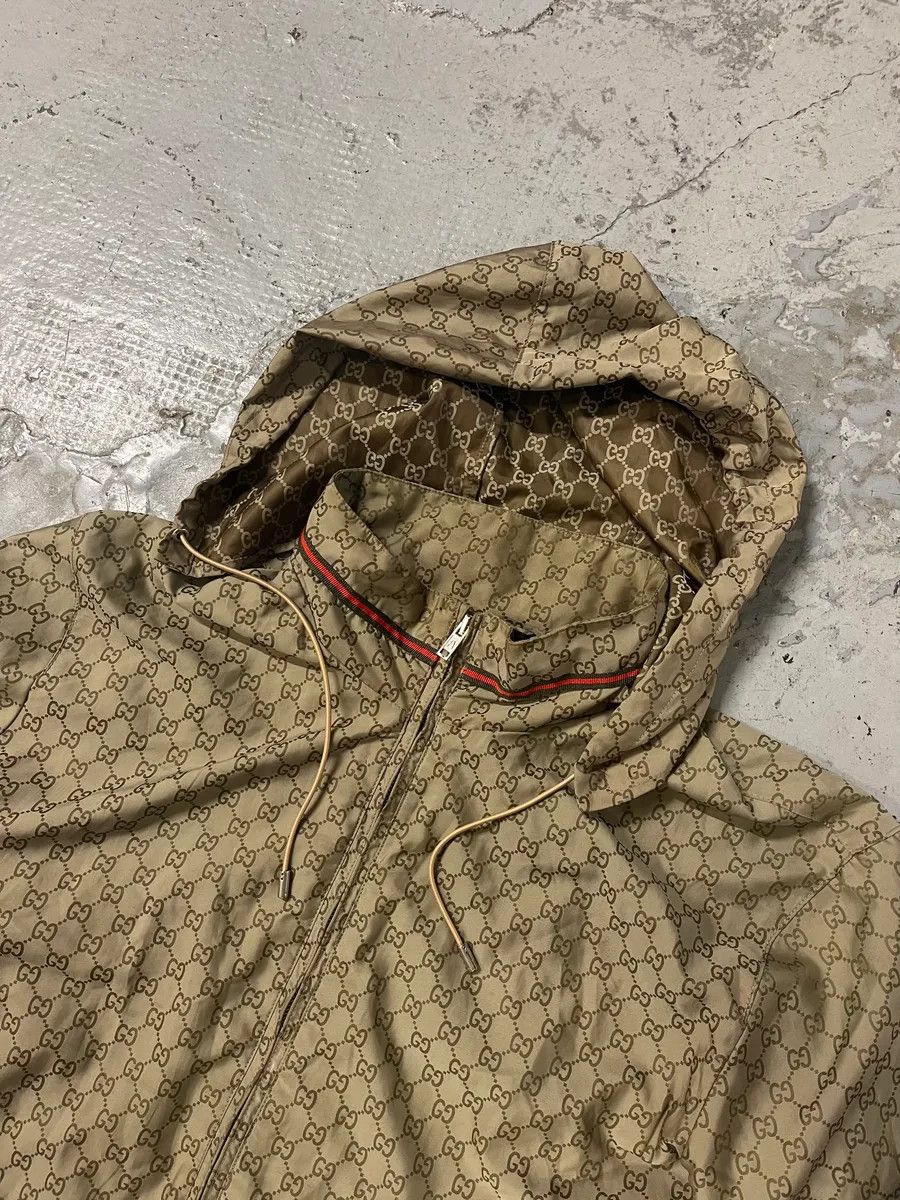 SS2011 Gucci G Beige Hooded Light Jacket