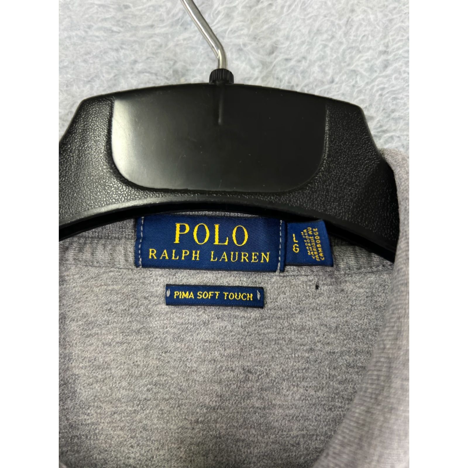 Polo Ralph Lauren Polo Ralph Lauren Shirt Men Large Gray Solid Pima Soft Touch Jersey Size US L / EU 52-54 / 3 - 3 Thumbnail