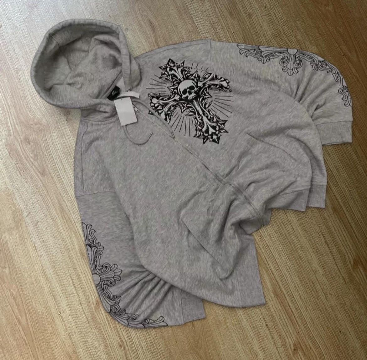 Other Y2k Gray skate emo baggy zip hoodie Size US S / EU 44-46 / 1 - 1 Thumbnail