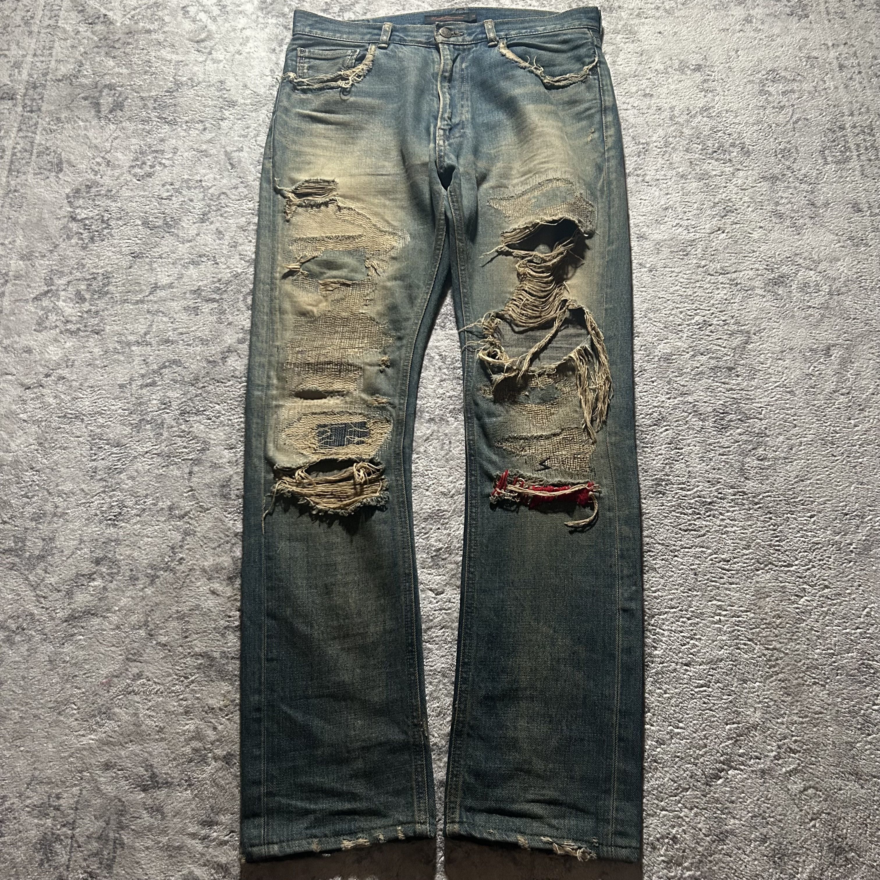Jun Takahashi × Undercover Undercover 68 Grey Yarn Denim Size 3