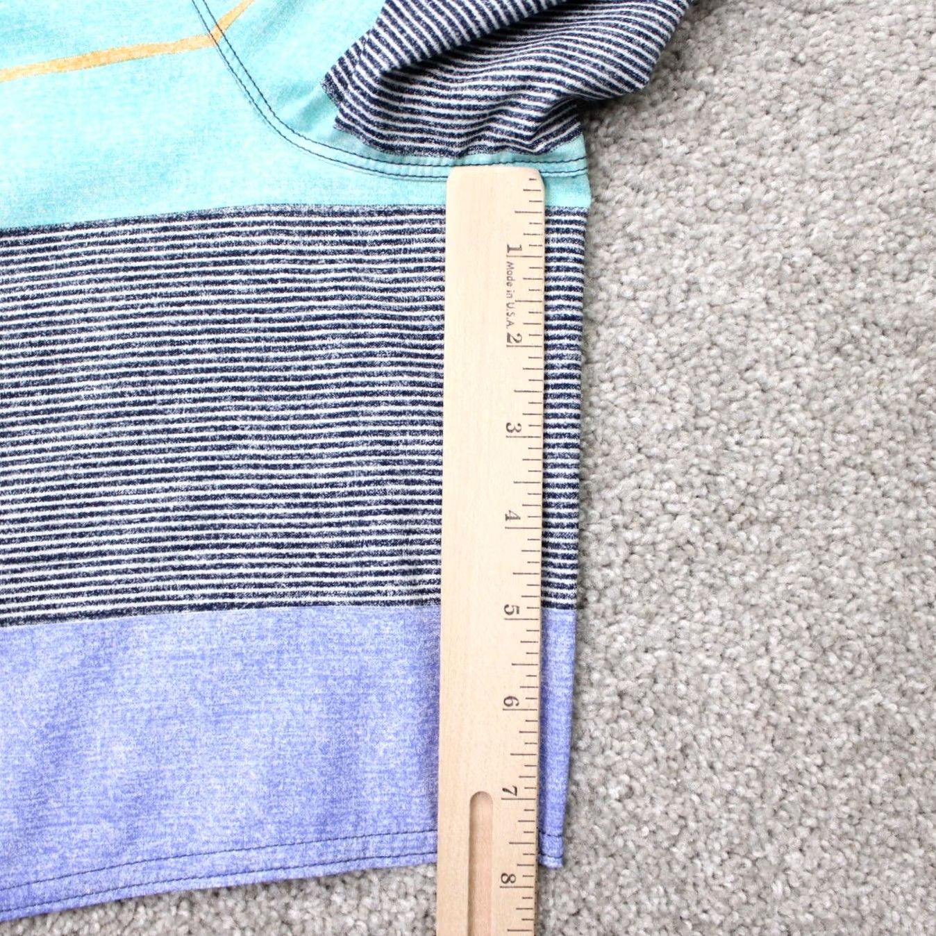 Patagonia Patagonia Shorts Mens 34 Blue Board Shorts 8" Stretch Drawstring Pockets Surf Beach Quick Dry Pattern Striped Size US 34 / EU 50 - 4 Thumbnail
