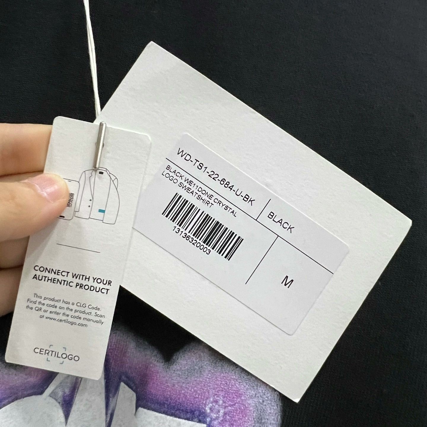 WE11DONE WE11DONE Chest Logo Print Sweatshirt Size US S / EU 44-46 / 1 - 5 Thumbnail