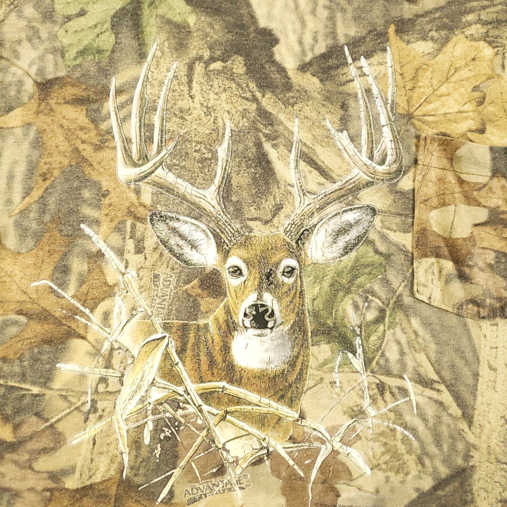 Vintage VINTAGE Ranger Shirt Mens M Camouflage Buck Deer Graphic Tee Hunting Size US M / EU 48-50 / 2 - 5 Thumbnail
