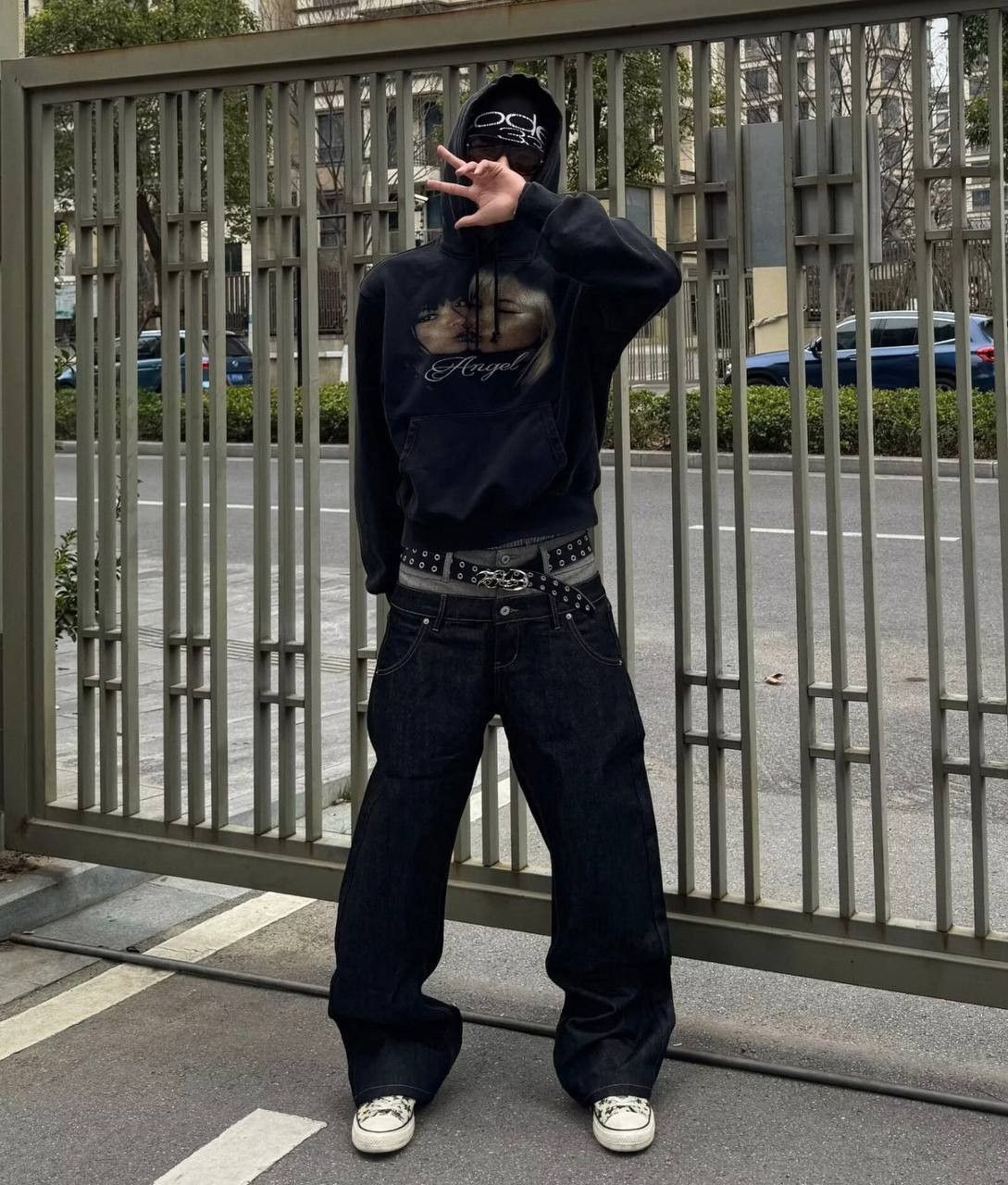 Vintage American Street-Style Jeans in Black, Men's (Size 36)