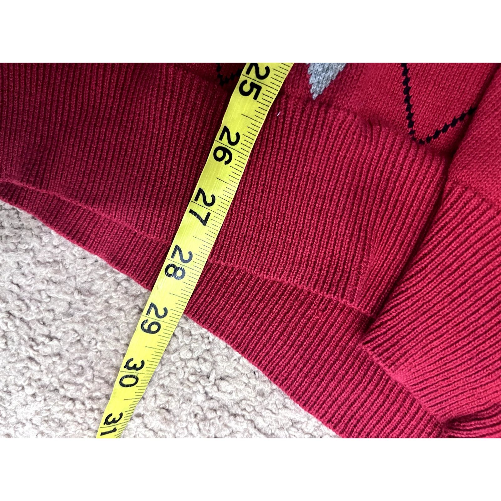 Izod Men's Vintage Red Izod Argyle Sweater Vest L Size US L / EU 52-54 / 3 - 6 Thumbnail