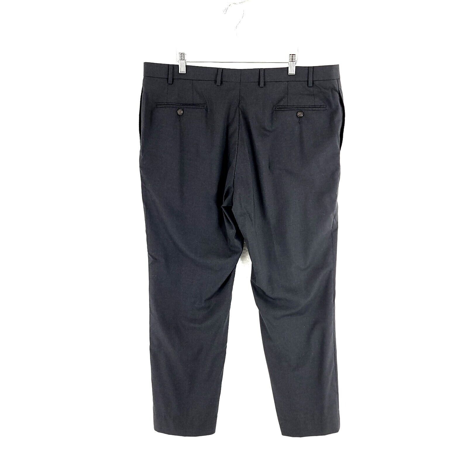Lauren Ralph Lauren Lauren Ralph Lauren Slim Fit Wool Gray Flat Front Dress Pant Size 40R - 3 Thumbnail