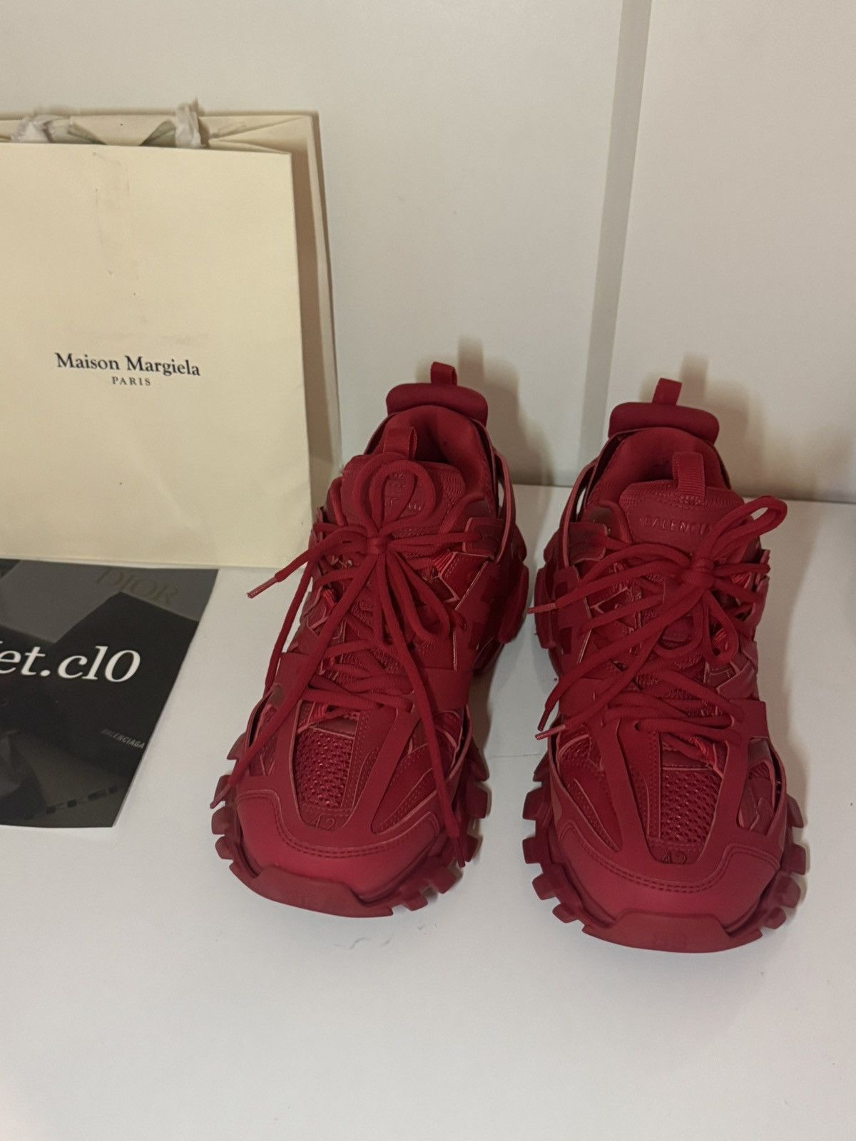 Balenciaga ⛔️Balenciaga track 1 full red low 42 Size US 9 / EU 42 - 2 Thumbnail