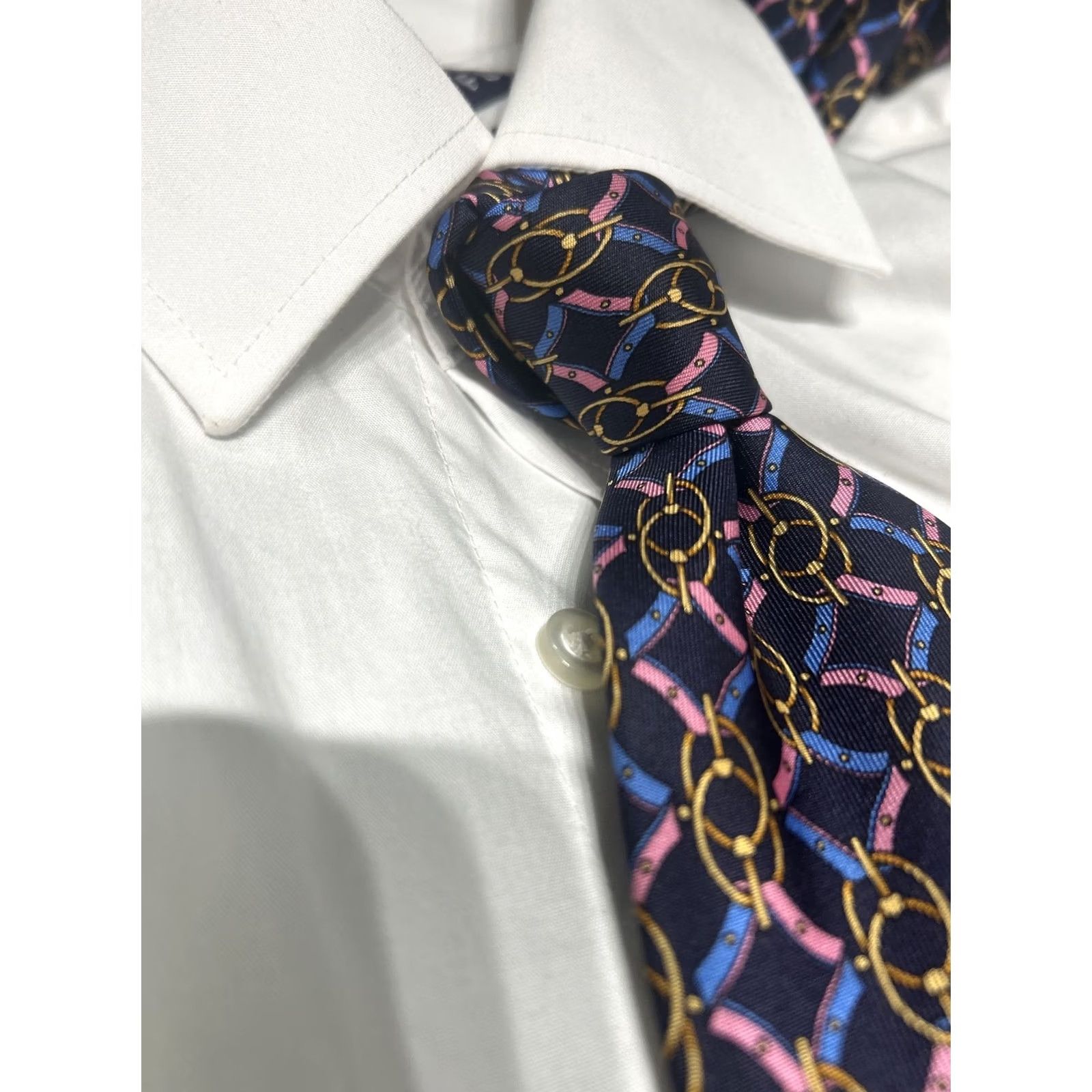Harrods VINTAGE Harrods Tie 100% Silk Made in England Geometric Pharaoh Egyptian Designer Size ONE SIZE - 2 Thumbnail