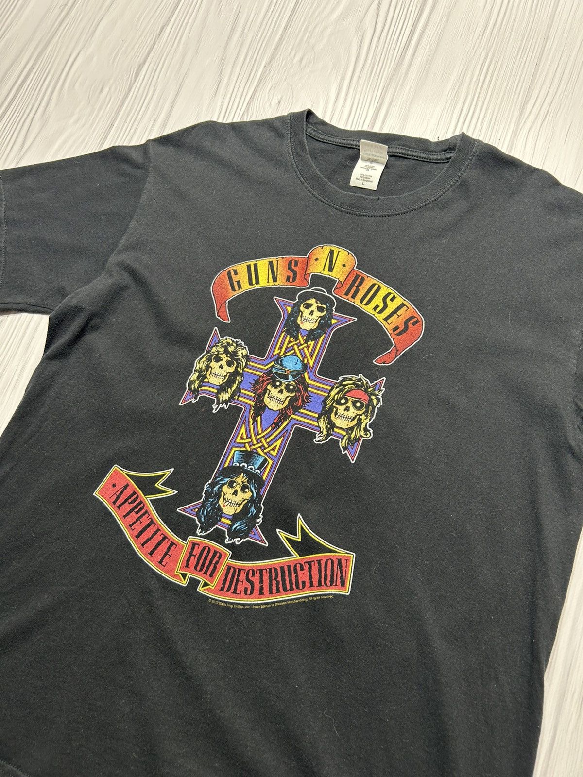 Band Tees Vintage Guns N Roses Appetite For Destruction 2012 T-Shirt Size US L / EU 52-54 / 3 - 4 Thumbnail