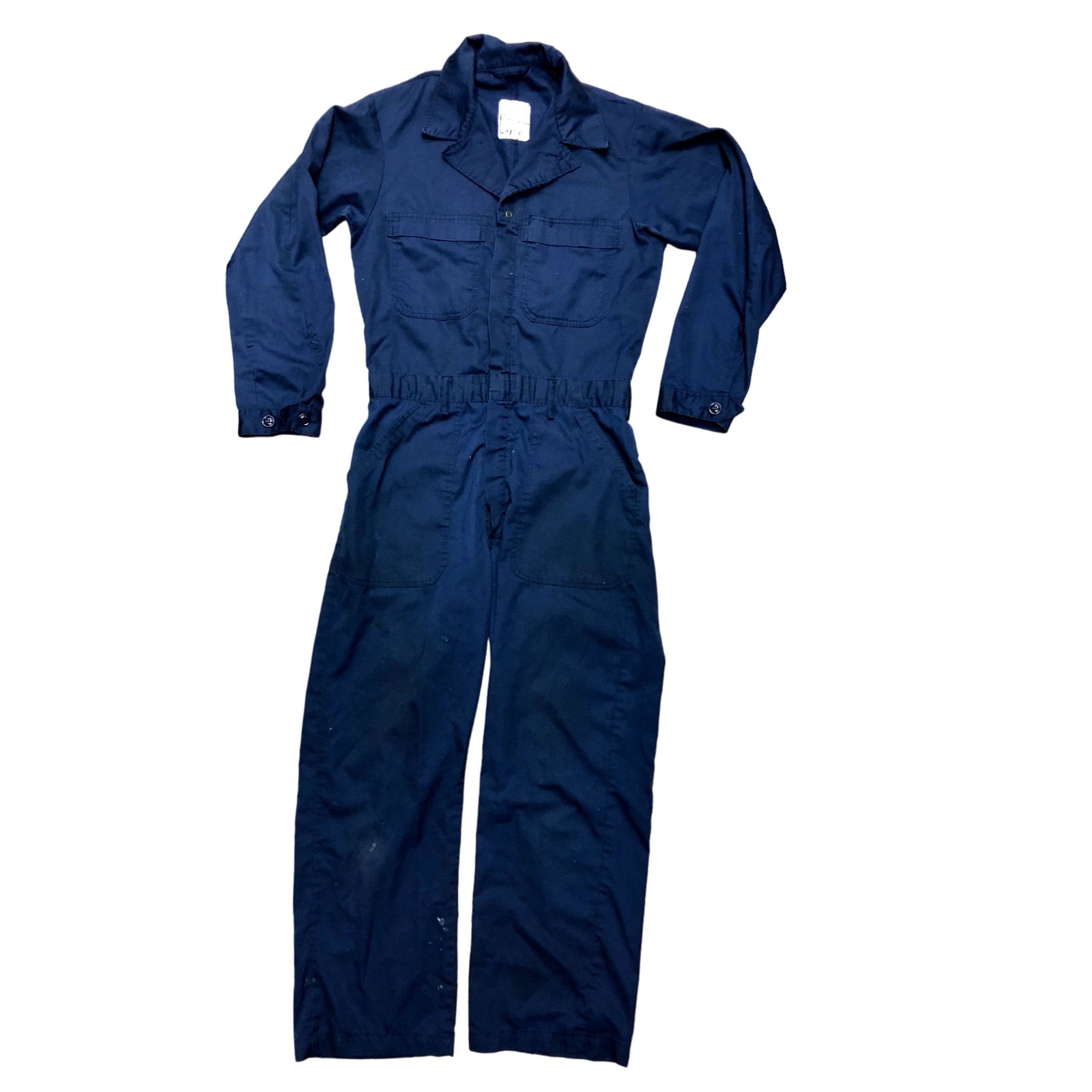 Unkwn 80's US Shipboard Utility MILITARY MECHANIC Coveralls 38 R | Grailed