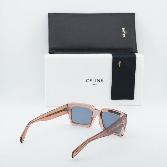 Celine Celine CL40280U 74V Sunglasses Rose Rectangle Frame Size ONE SIZE - 10 Thumbnail