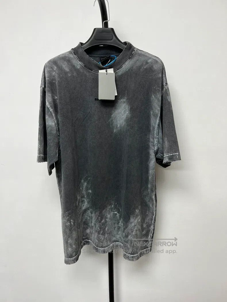 Balenciaga Letter logo embroidered round neck short-sleeve