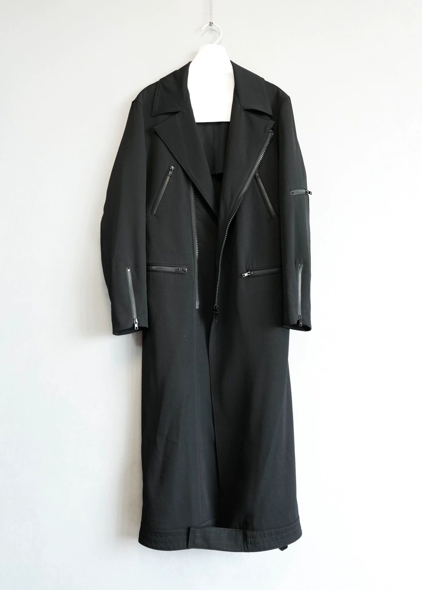 Yohji Yamamoto Yohji Yamamoto 20SS Zipper Wool Biker Coat Size 1 Size US S / EU 44-46 / 1 - 1 Thumbnail