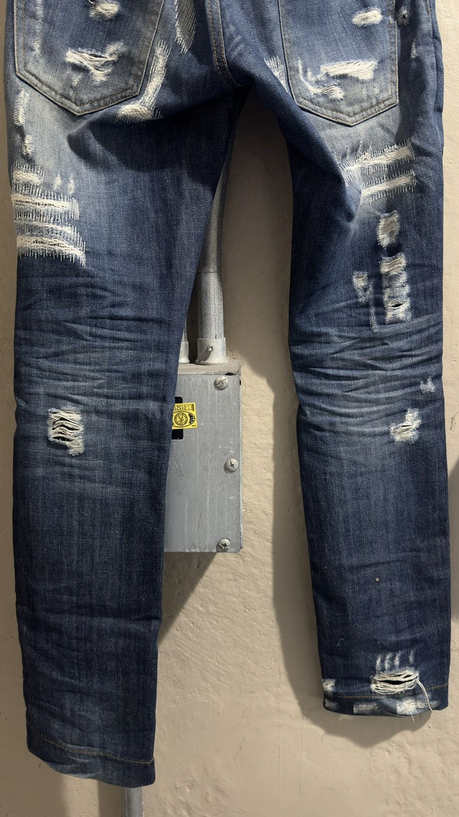 Dolce & Gabbana Dolce&Gabbana damage repair denim gold silver plaque Size US 30 / EU 46 - 8 Thumbnail