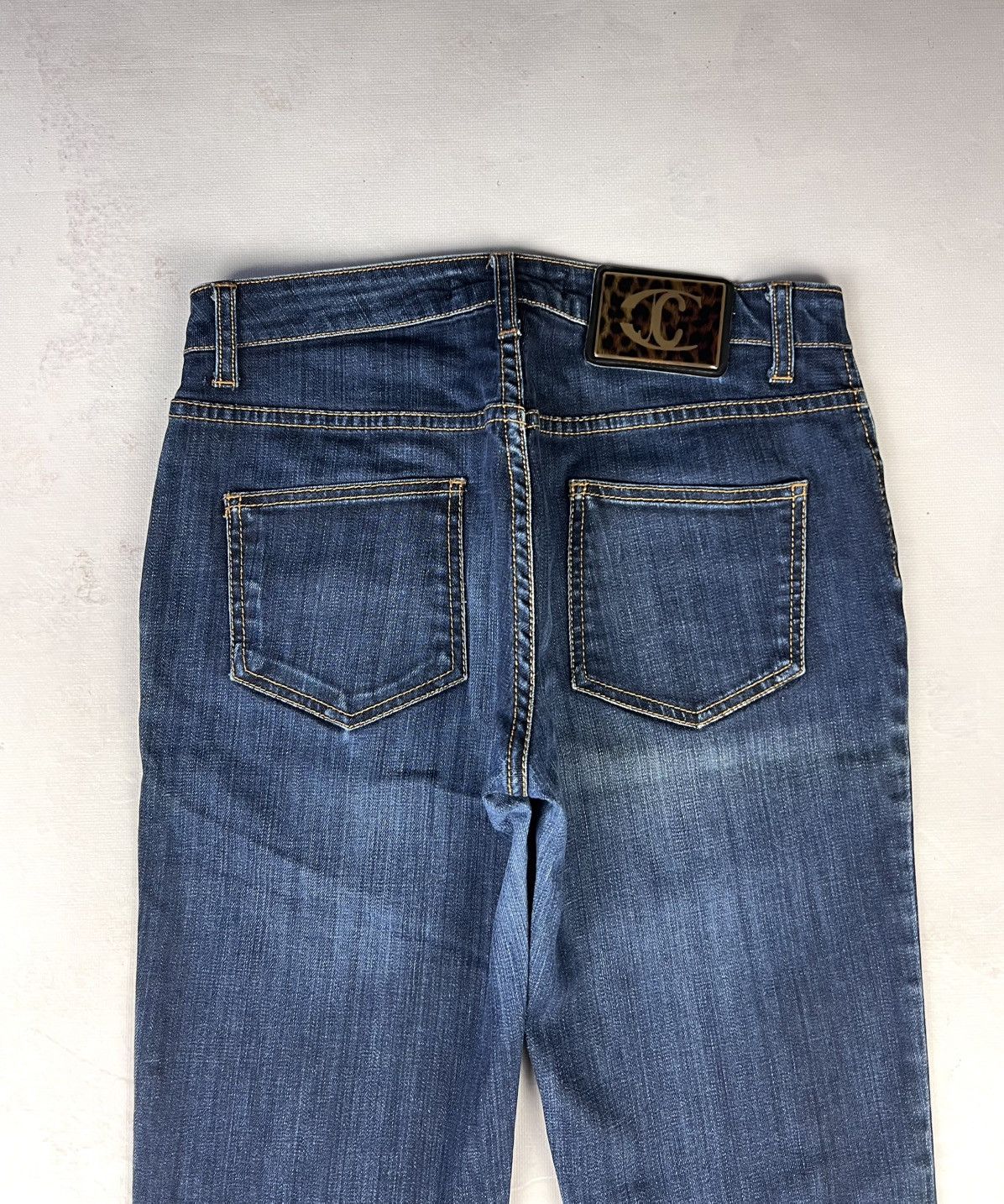 Japanese Brand × Roberto Cavalli × Vintage Avant Garde Japanese Denim Roberto Cavalli Vintage Y2k Style Size US 28 / EU 44 - 4 Thumbnail