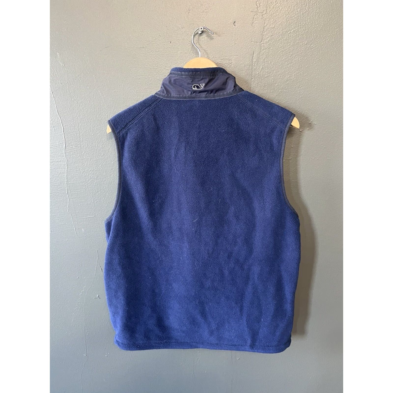 Vineyard Vines Vineyard Vines Vest Mens Small Blue Fleece Full Zip Stand-Up Collar Golf Preppy Jacket/Coat Mid-Length Pockets 22in Pit 25in Length Size US S / EU 44-46 / 1 - 2 Thumbnail