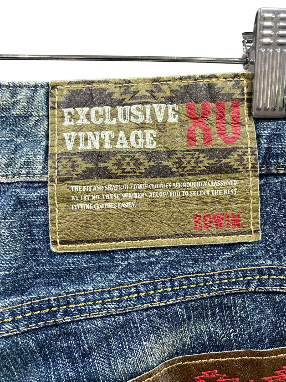 Edwin × Vintage Vintage EDWIN XV Blue Jeans Size US 34 / EU 50 - 13 Thumbnail