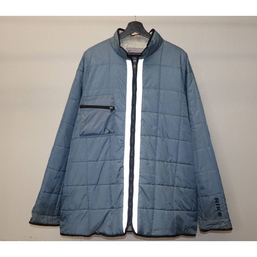 Nike Vintage Nike 2XL Blue Hooded Windbreaker Jacket Full Zip Size US XXL / EU 58 / 5 - 4 Thumbnail