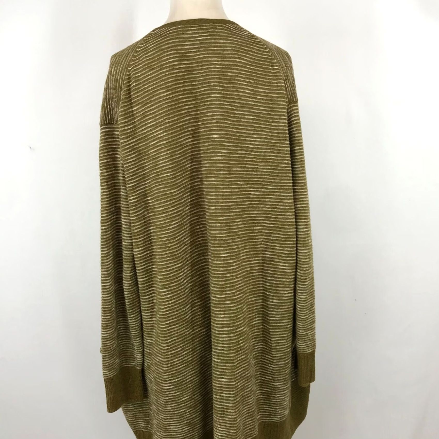 Madewell MADEWELL XS OLIVE LONG SLEEVE OPEN FRONT COTTON BLEND CARDIGAN Womens Size XS / US 0-2 / IT 36-38 - 4 Thumbnail