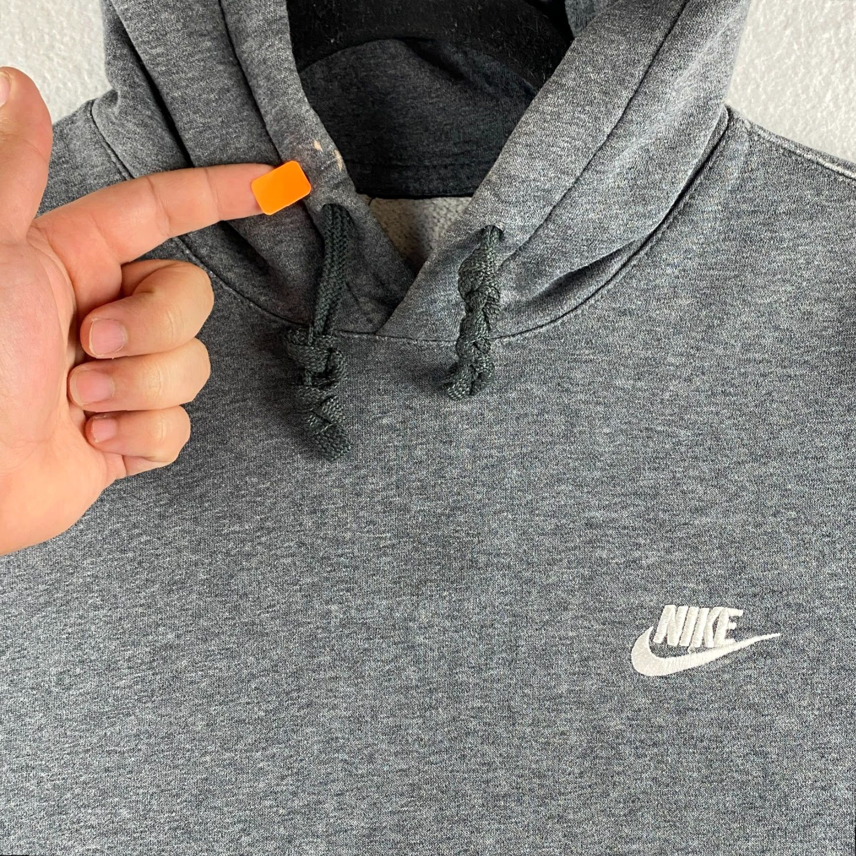 Nike Nike Hoodie Mens XL Gray Pullover Long Sleeve Embroidered Logo Fleece Size US XL / EU 56 / 4 - 5 Thumbnail