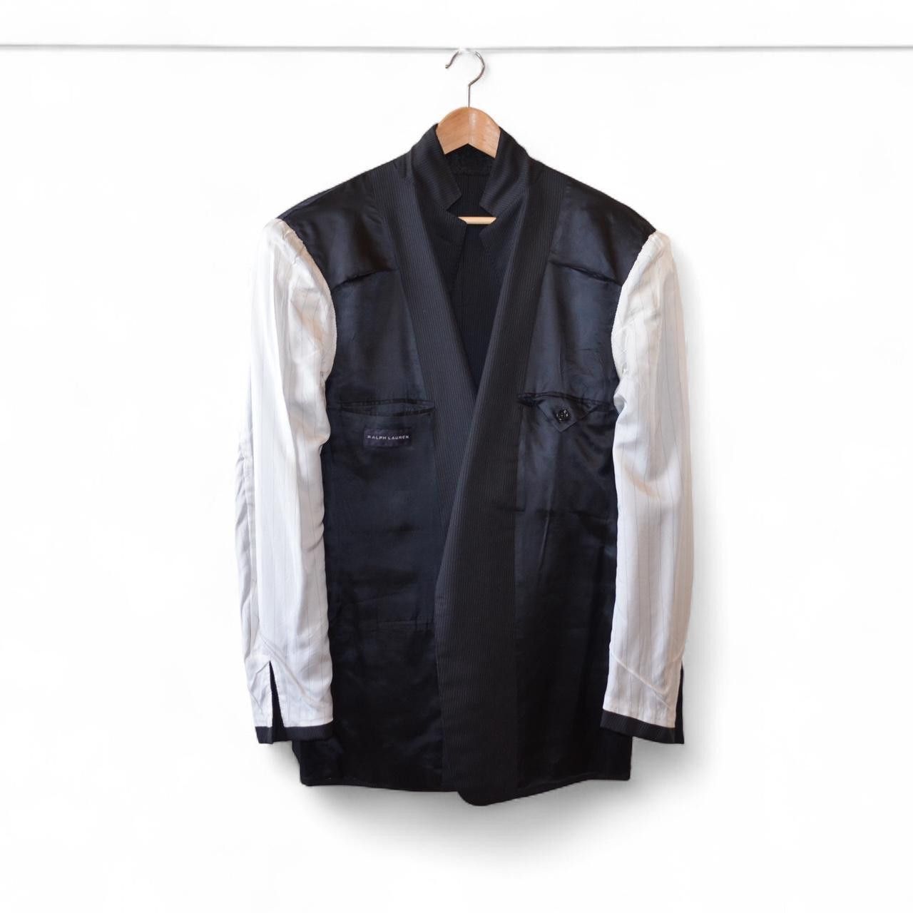 Ralph Lauren Black Label Ralph Lauren Black Label pinstripe wool suit jacket 44L Size 44L - 4 Thumbnail