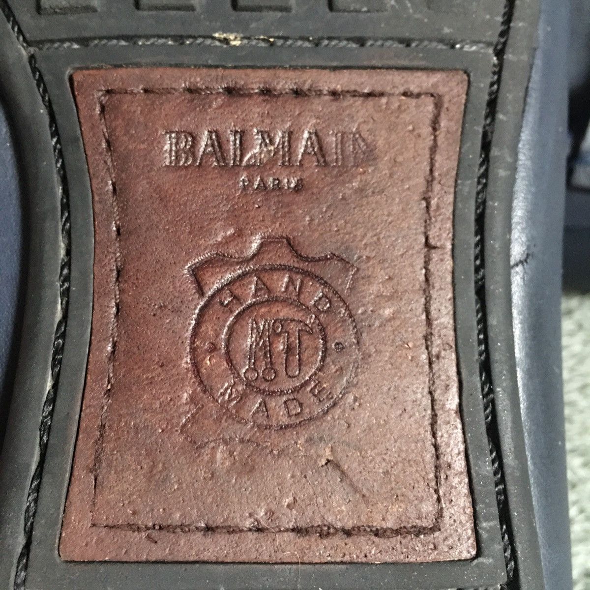 Balmain BALMAIN Leather Loafers Flats Navy Blue EU 42 Size US 9 / EU 42 - 17 Thumbnail