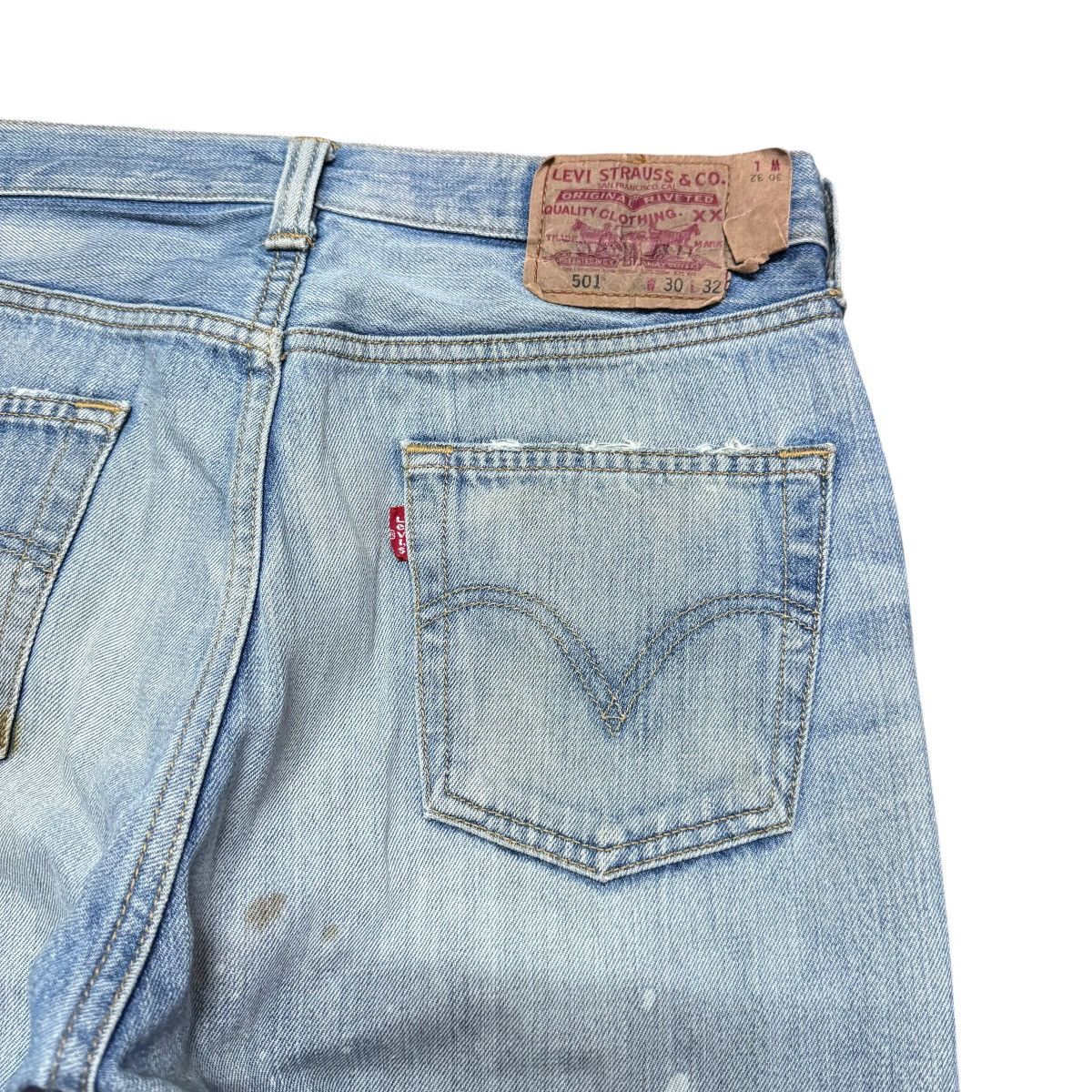 Levi's Levis 501 Distressed Jeans Size US 31 - 13 Thumbnail