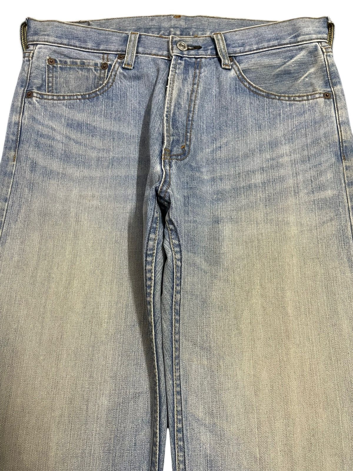 Japanese Brand Vintage Japanese Brand Blue Mud Wash Style Loose Jeans Size US 33 - 3 Thumbnail