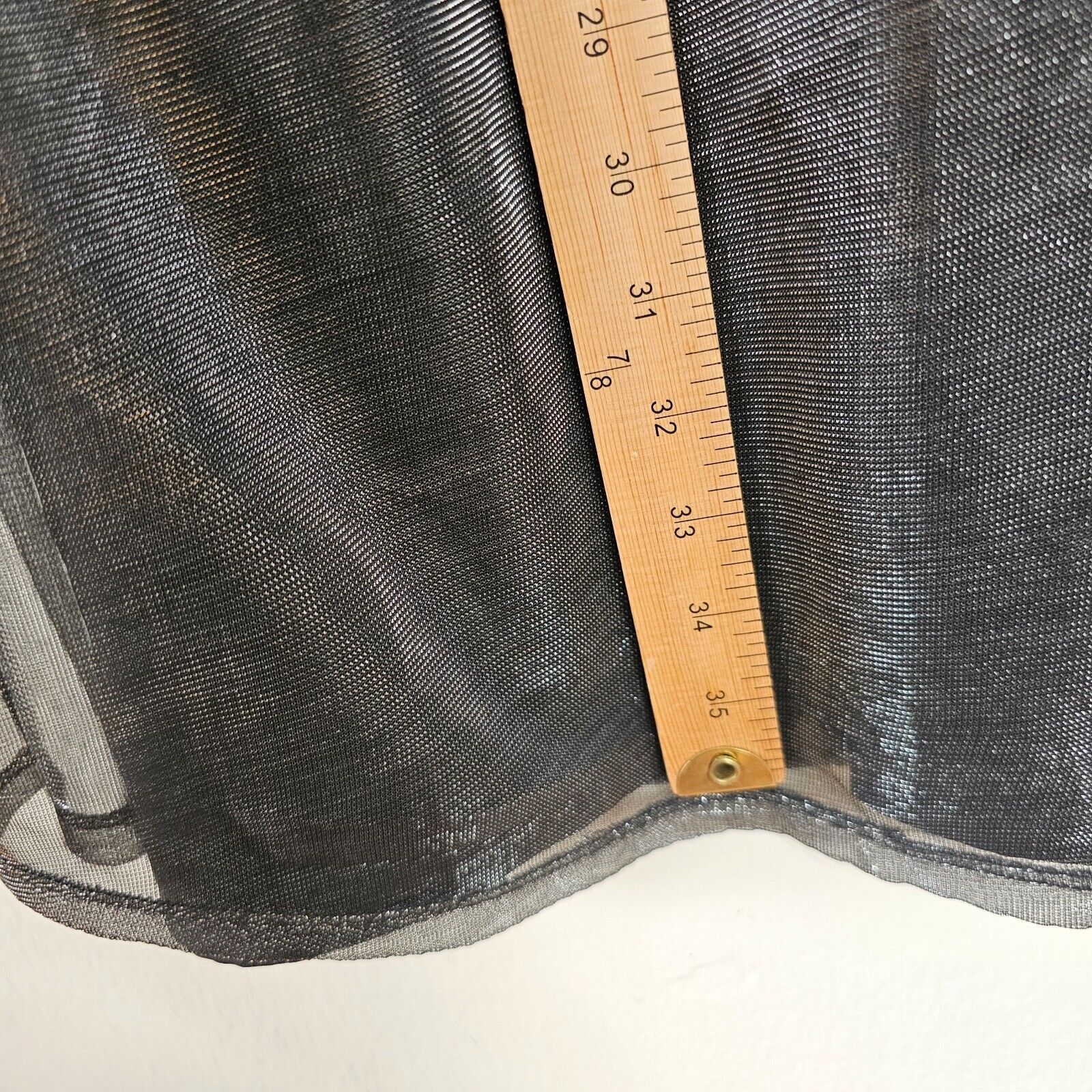 The Kooples The Kooples Smokey Silver Metallic Sheer Over Black Slip L Size L / US 10 / IT 46 - 7 Thumbnail