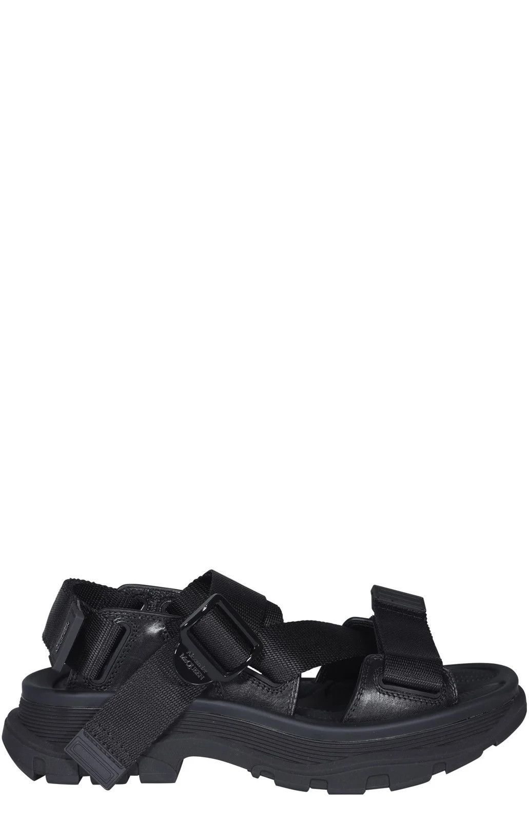 Alexander McQueen o1y0225 Sandals in Black Size US 6 / IT 36 - 1 Thumbnail