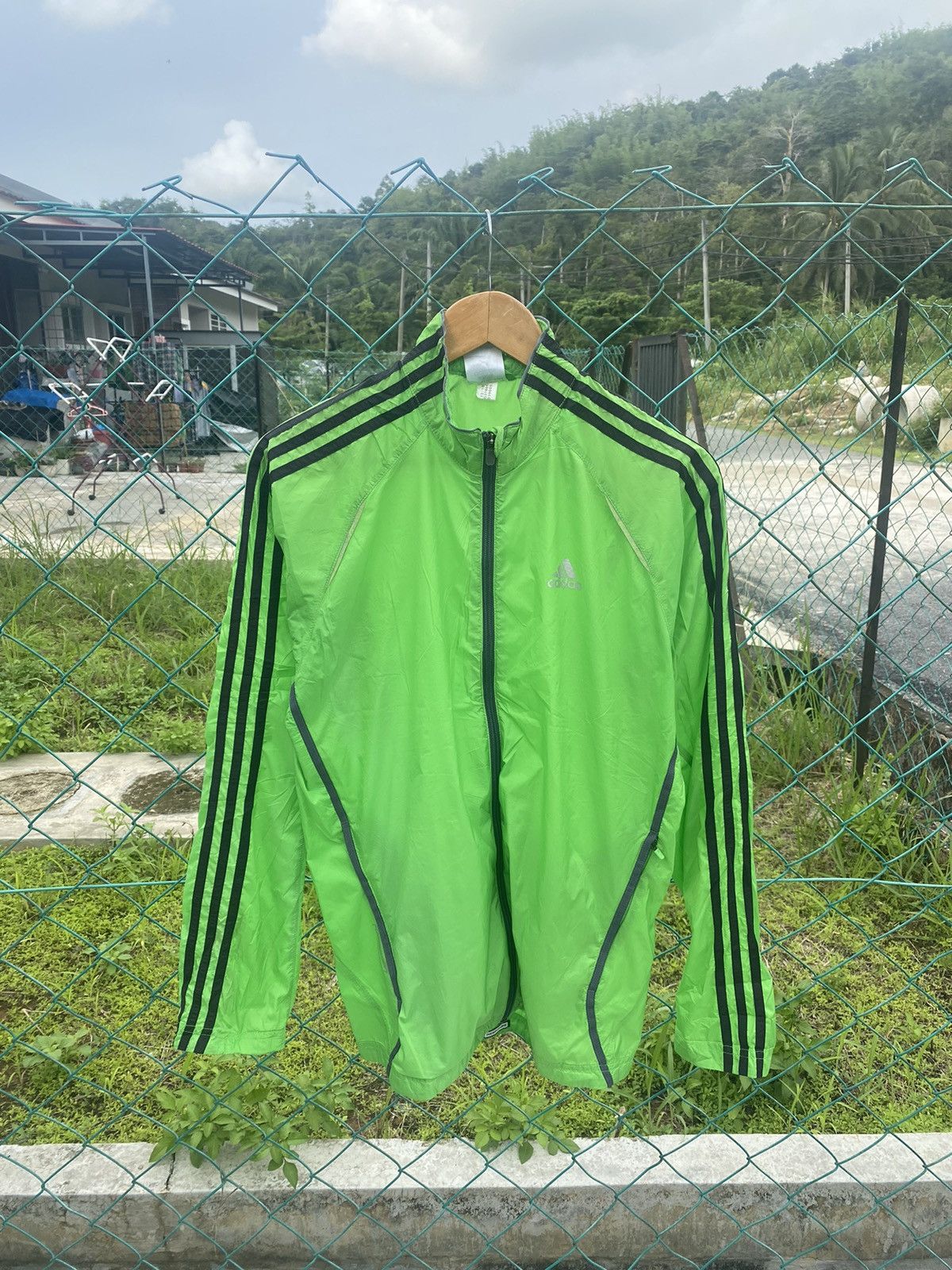 Adidas ⚡️Steals⚡️ Adidas Apple Green Running Jacket Size US S / EU 44-46 / 1 - 1 Thumbnail
