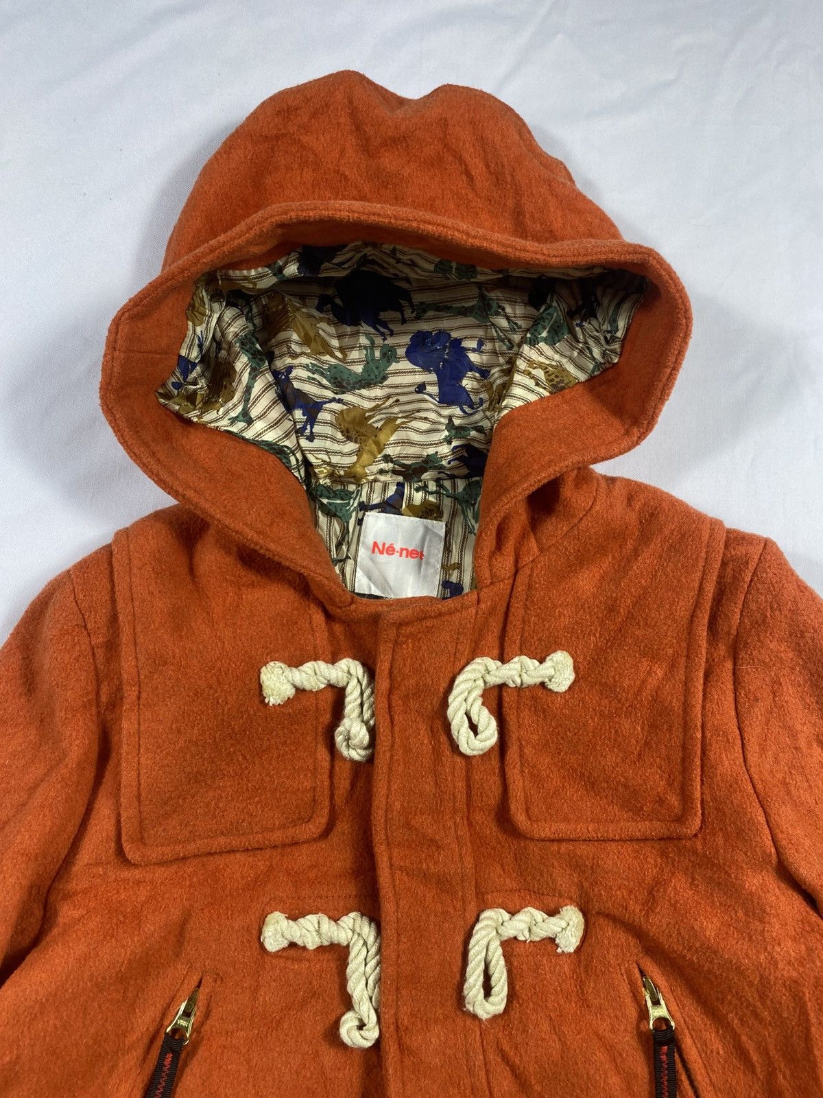 Ne-Net Issey Miyake ne-net Cats Animal print Wool Jacket Size US M / EU 48-50 / 2 - 11 Thumbnail