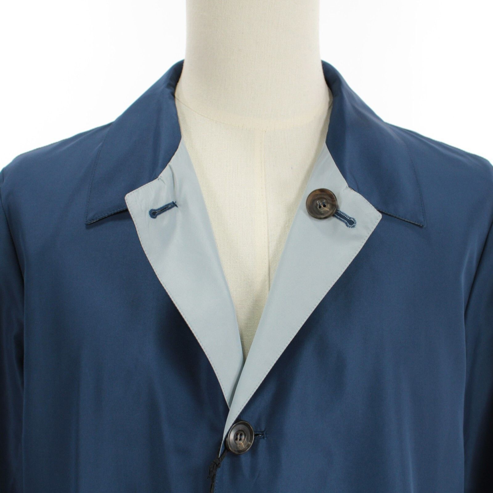 Corneliani Corneliani Jacket Size M US In Blue Polyester Size US M / EU 48-50 / 2 - 2 Thumbnail