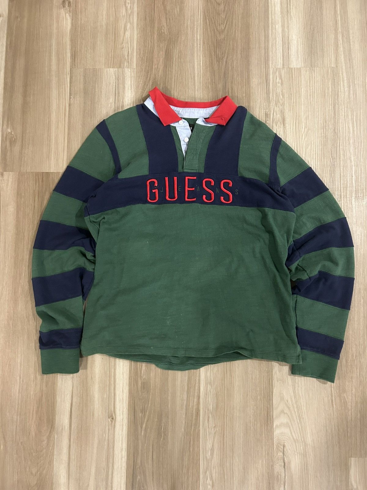 Guess Vintage Guess Rugby Polo Size US L / EU 52-54 / 3 - 1 Thumbnail