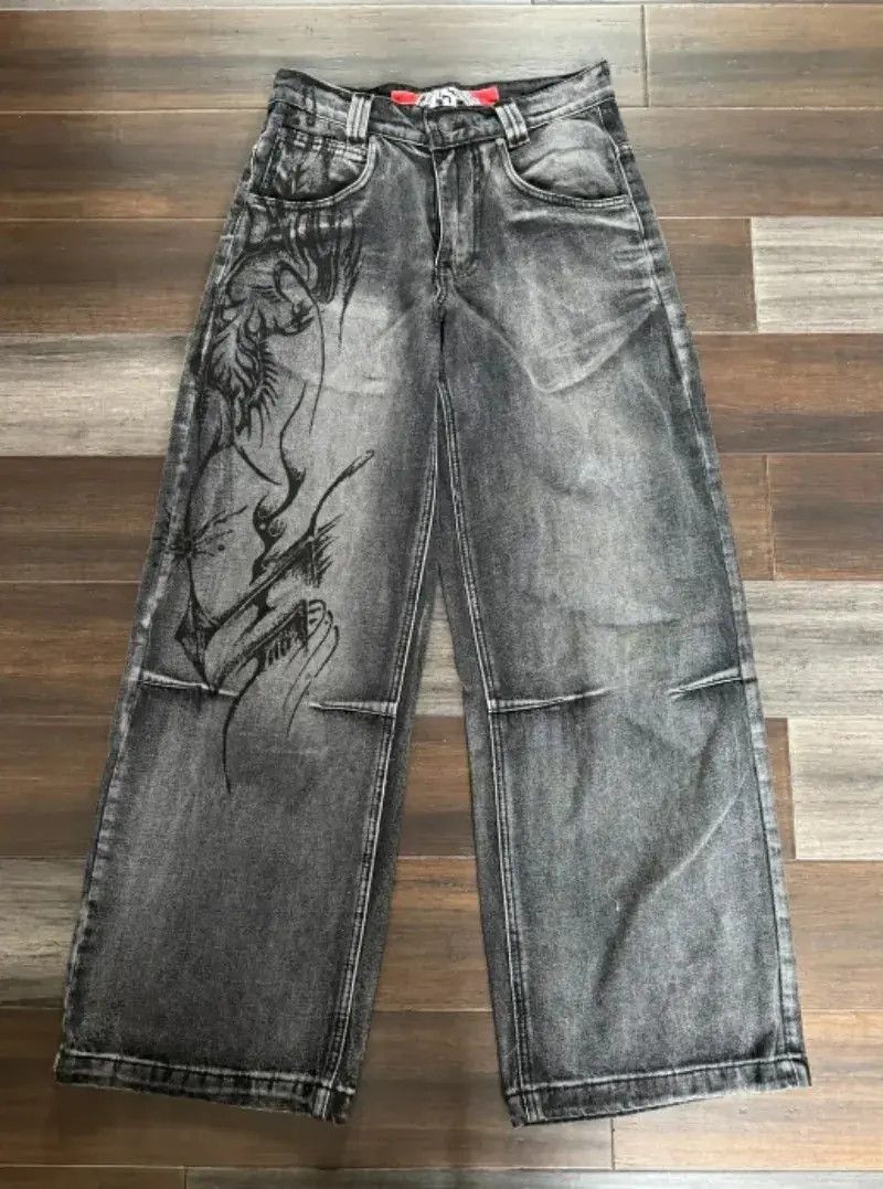 Designer × Japanese Brand Vintage Print Jeans Size US 32 / EU 48 - 1 Thumbnail
