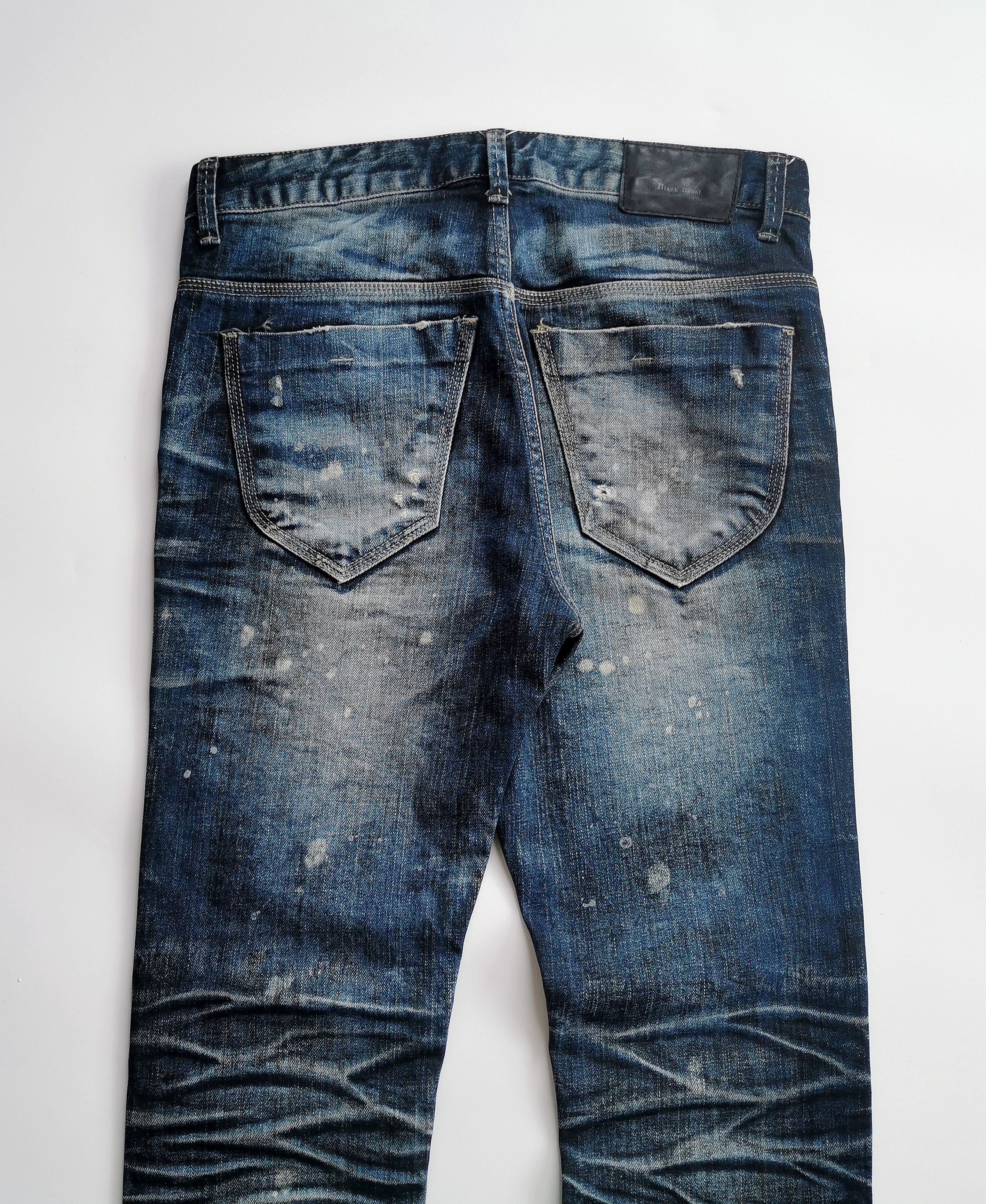 Black Label Black Label Luster Clawmark Distressed Skinny Denim Jeans Size US 32 / EU 48 - 10 Thumbnail