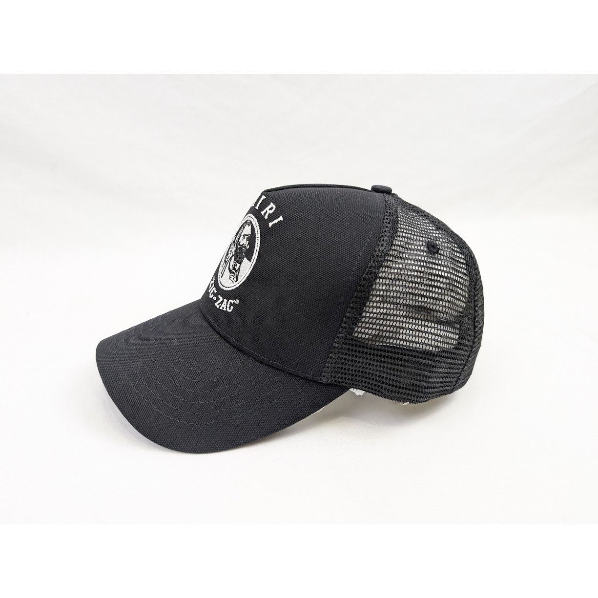 Amiri o1rshd1 Q:5 / Size: OS / Zig Zag Trucker Hat / Cap in Black Size ONE SIZE - 8 Thumbnail