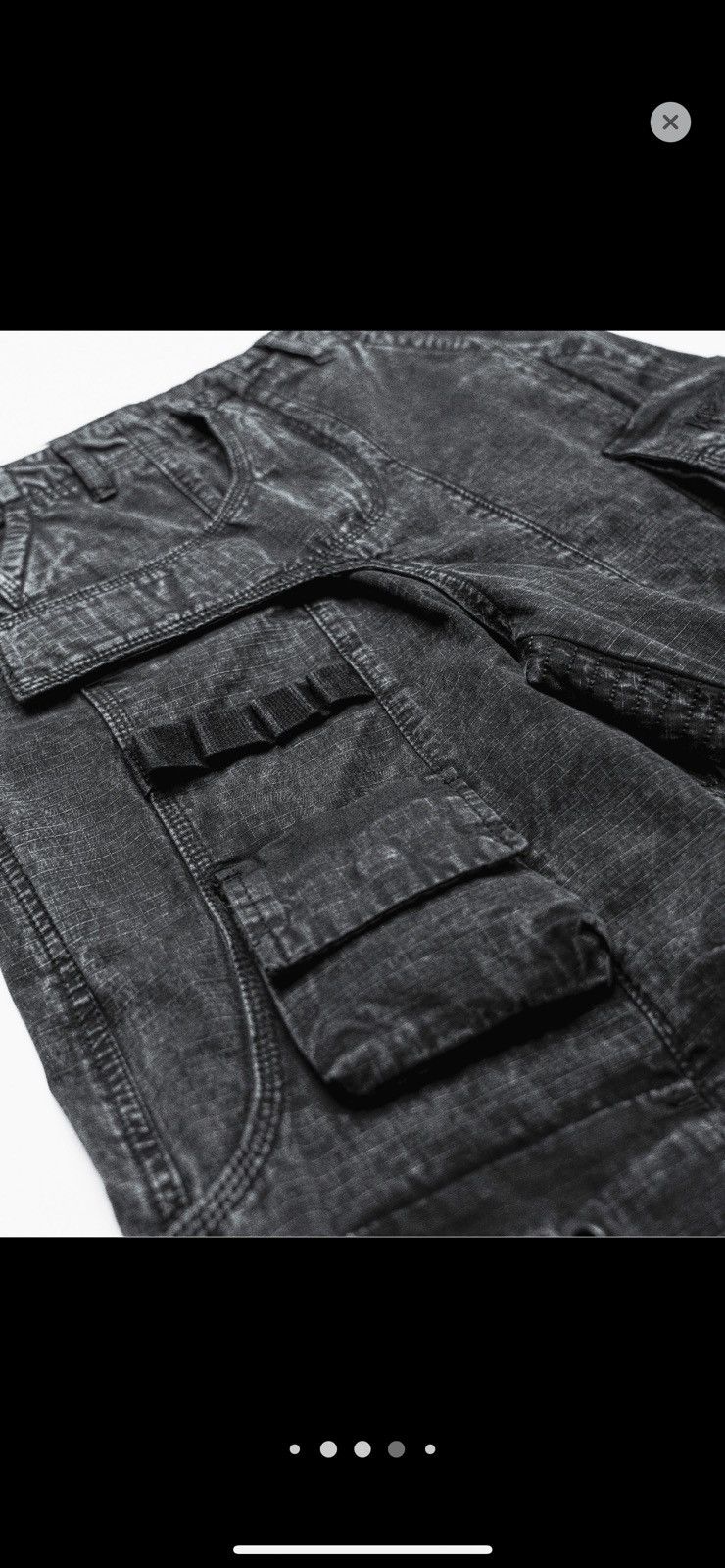 Kody Phillips Kody Phillips KP2144 Cargo Pants Washed Black | Grailed