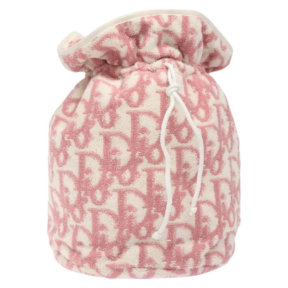 Dior DIOR Pile Trotter Hand Bag Pink White Size ONE SIZE - 1 Thumbnail