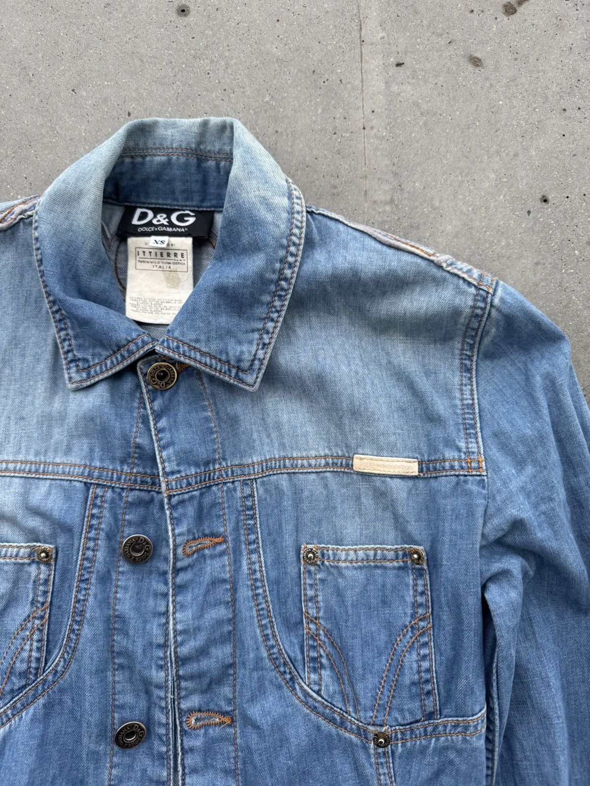 Designer × Dolce & Gabbana × Vintage Dolce&Gabbana Denim Vintage Buttonup shirt Size XS / US 0-2 / IT 36-38 - 4 Thumbnail