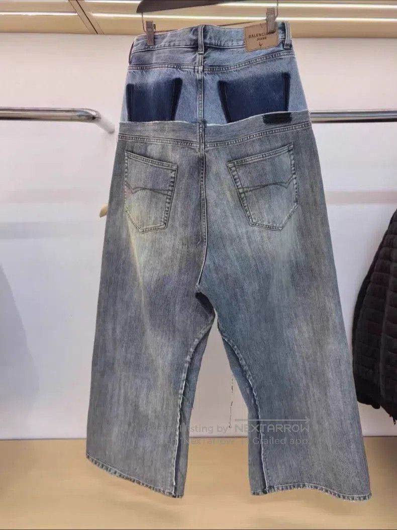 Balenciaga Balenciaga size XS Wash blue denim jeans Size US 27 - 3 Thumbnail