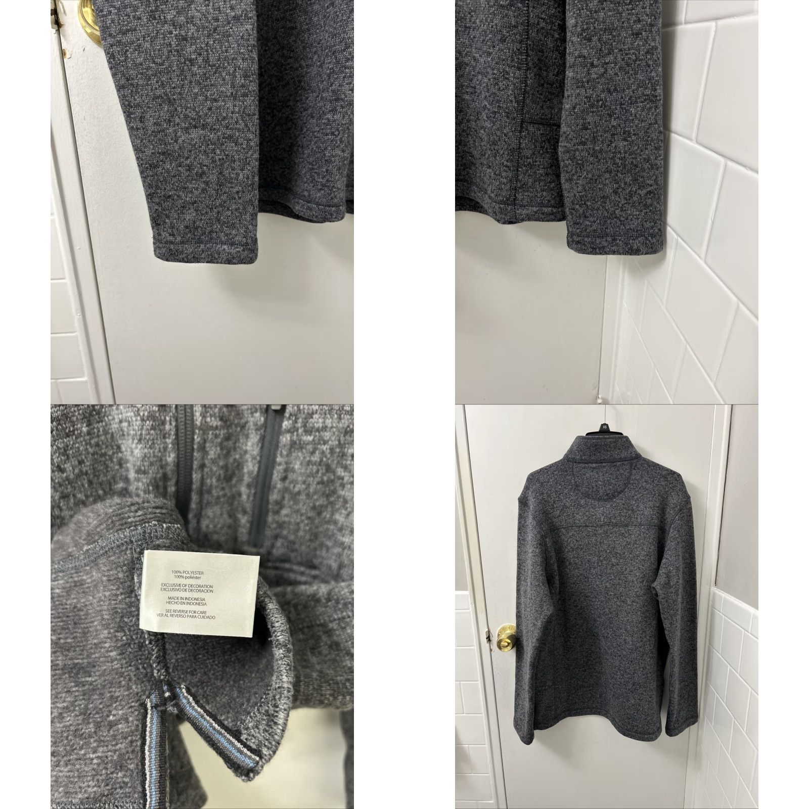 Vintage Woolrich Sweater 1/4 Zip Mens Medium Gray Pullover Long Sleeve Mock Neck Fleece Pocket Size US M / EU 48-50 / 2 - 8 Thumbnail