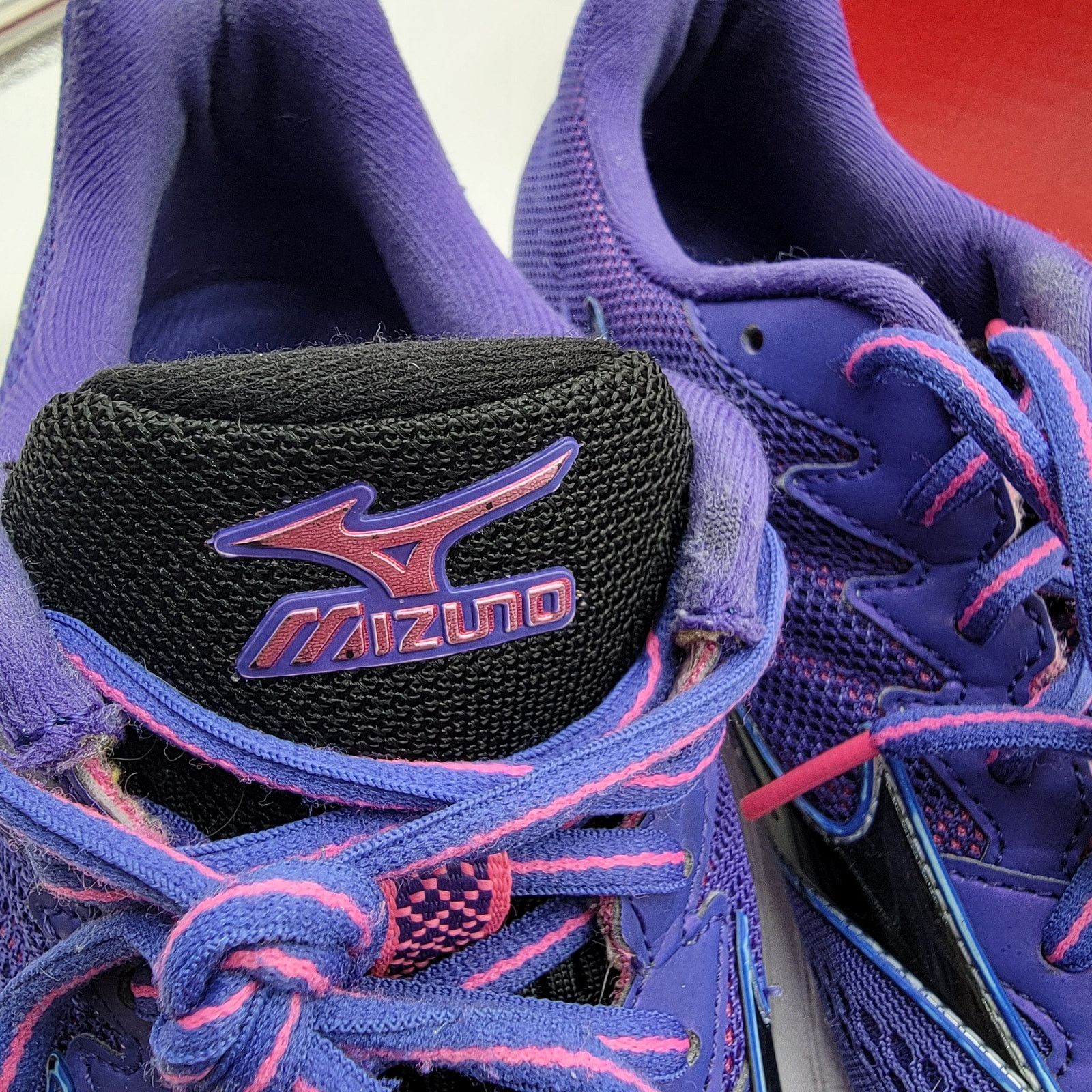 Mizuno Women's Mizuno Wave Rider 20 Purple/Pink Sz 9 251 J1GD170309 Size US 9 / IT 39 - 10 Thumbnail