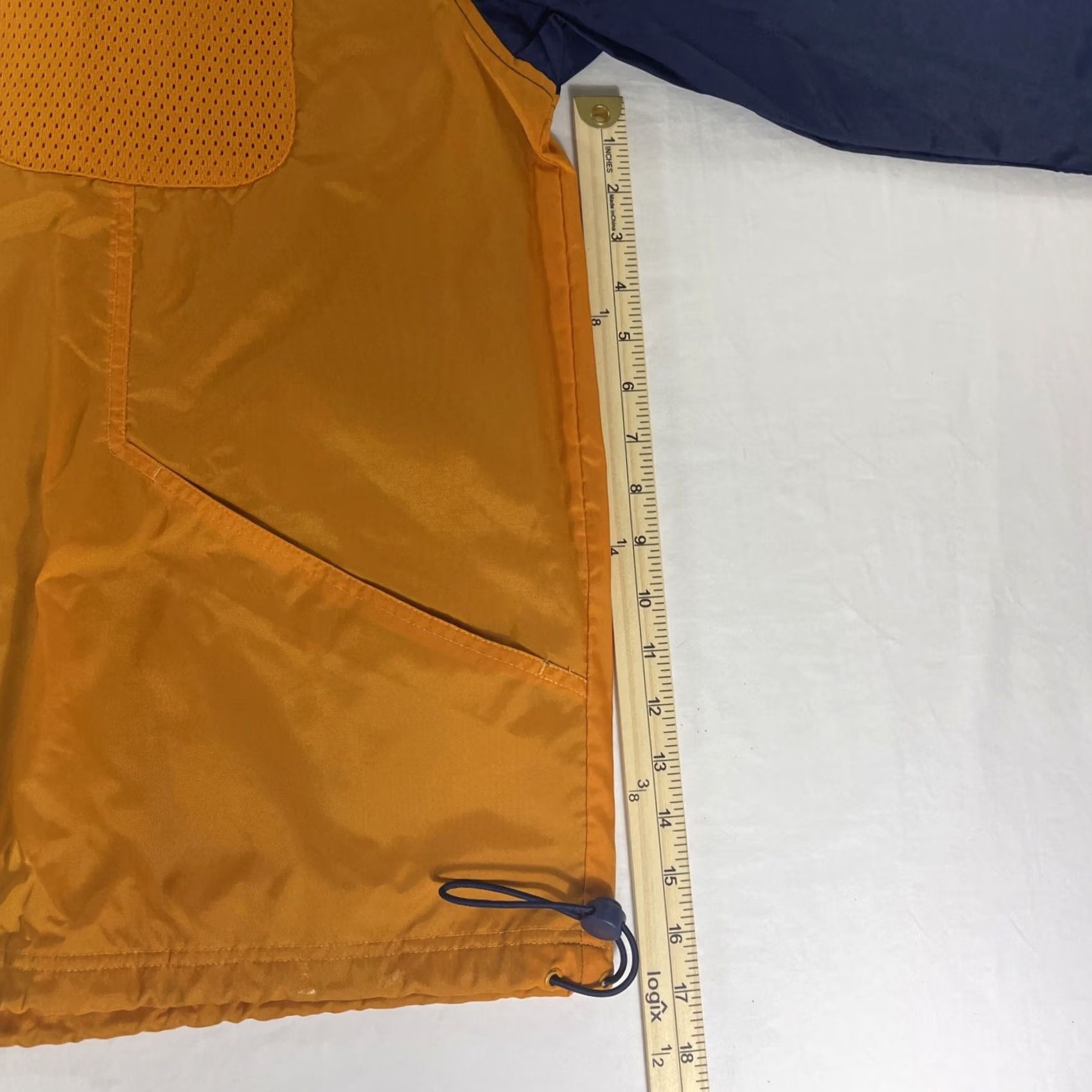 Adidas VINTAGE Adidas Windbreaker Jacket Hoodie 2XL 1/4 Zip Orange Blue 2 Tone Mens Jacket Size US XXL / EU 58 / 5 - 6 Thumbnail