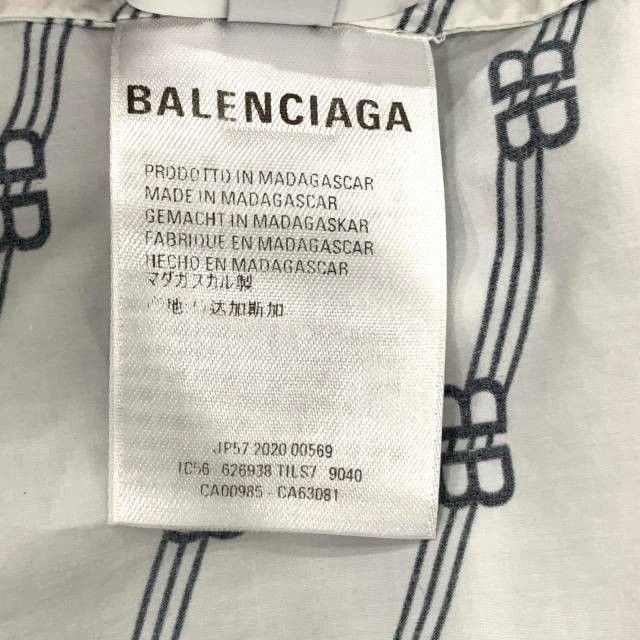 Balenciaga Balenciaga Logo Print Short-Sleeve Shirt White Cotton Size 3 Size S / US 4 / IT 40 - 3 Thumbnail