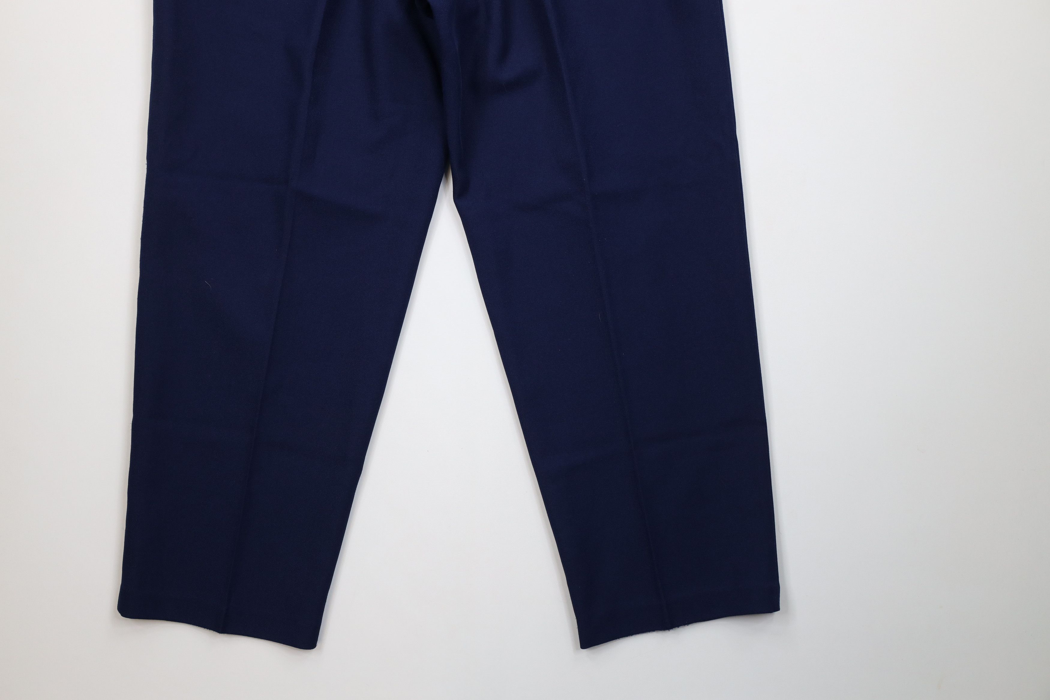 Levi's Vintage 70s 80s Levis Knit Wide Leg Chino Pants Blue USA Size 38" / US 16 / IT 52 - 13 Thumbnail
