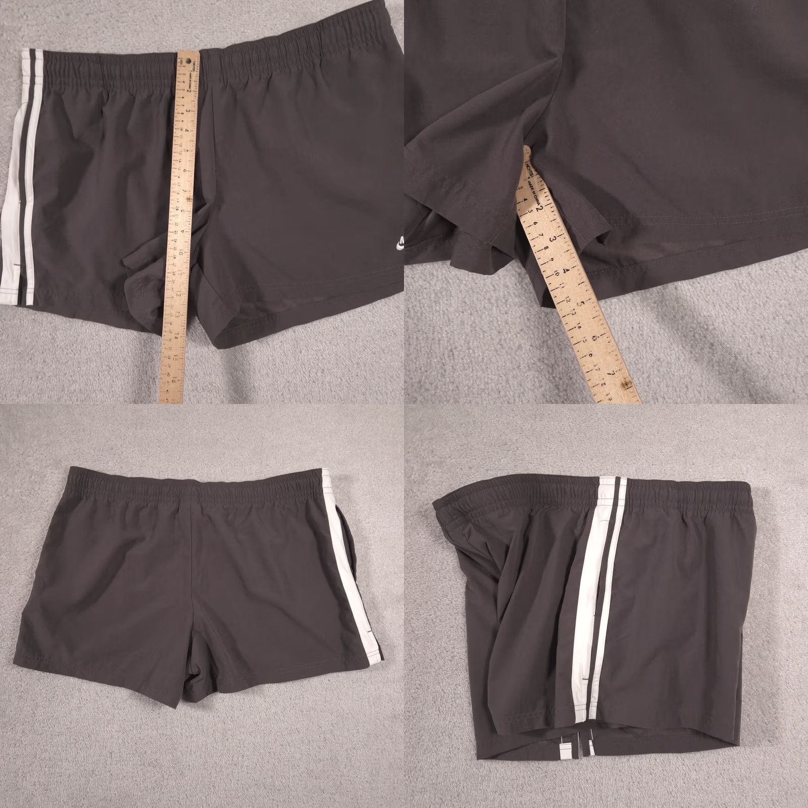 Nike Nike Women's Athletic Running Shorts XL Gray Gym Workout Pockets Size 40" / US 18 - 8 Thumbnail
