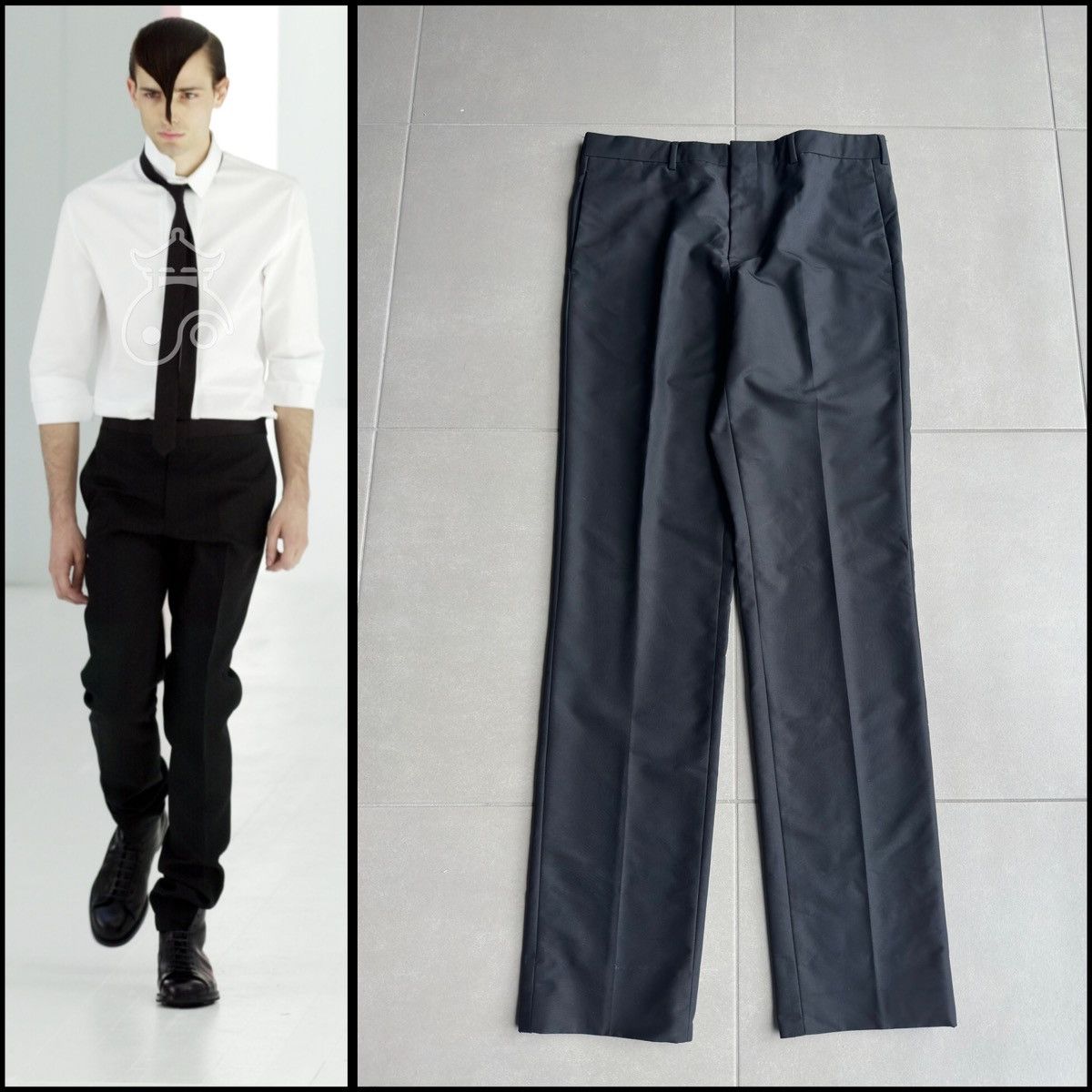Dior × Hedi Slimane Dior Homme SS02 “boys don't cry” silk/wool